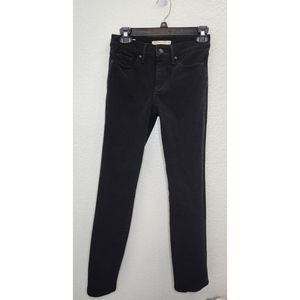 LEVIS'S Premium 314 Straight Women's Black Full Length Denim Jean - Size 25